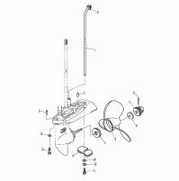 LOWER CASING & DRIVE 2 - 4 Strok For F2.6BM